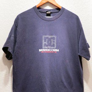 DC Vintage Skate T-Shirt, Large, Navy Blue